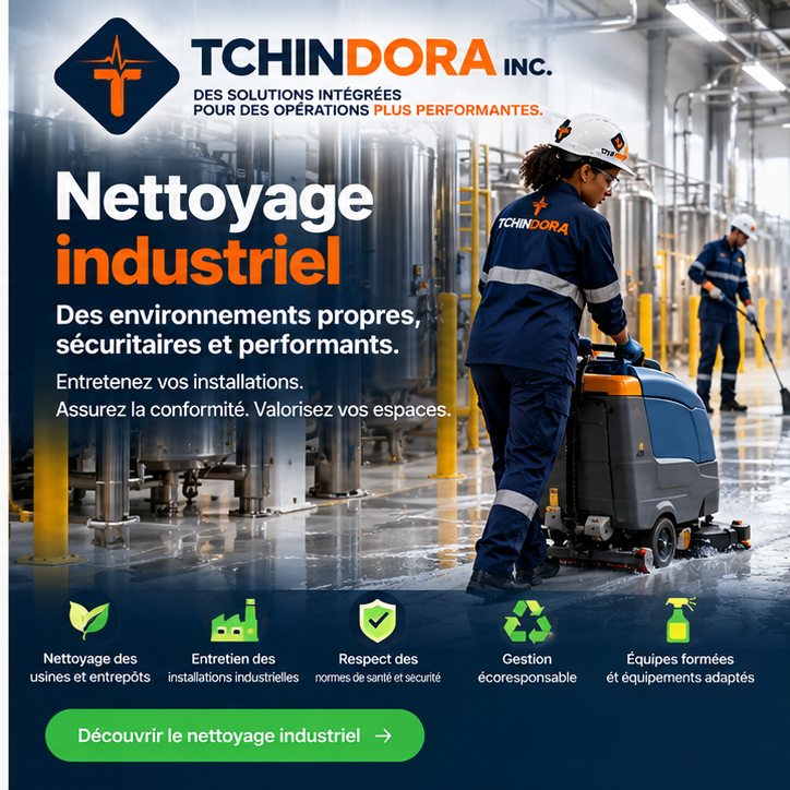 Nettoyage industriel Tchindora